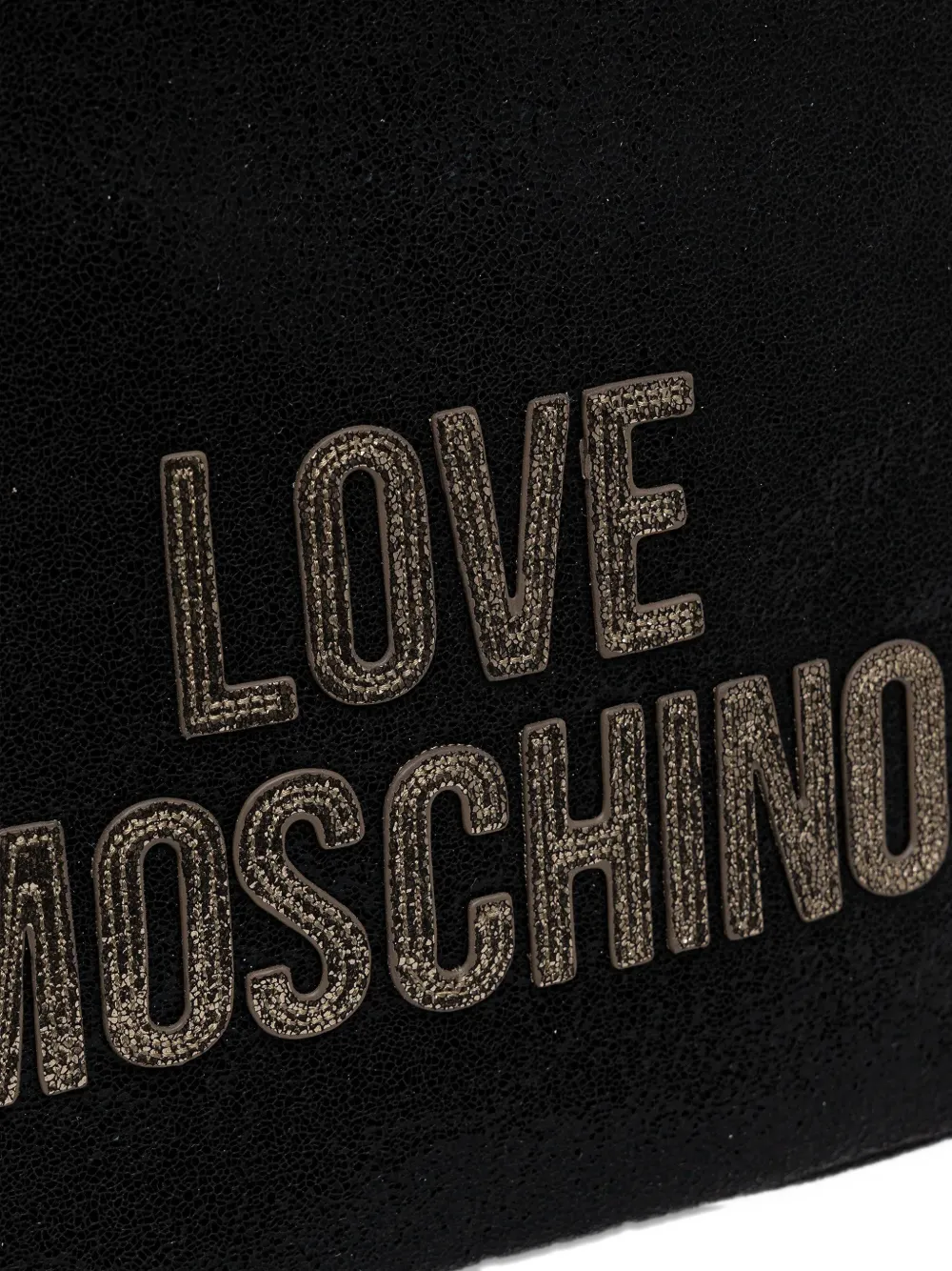 Love Moschino Shopper met verfraaid logo Zwart