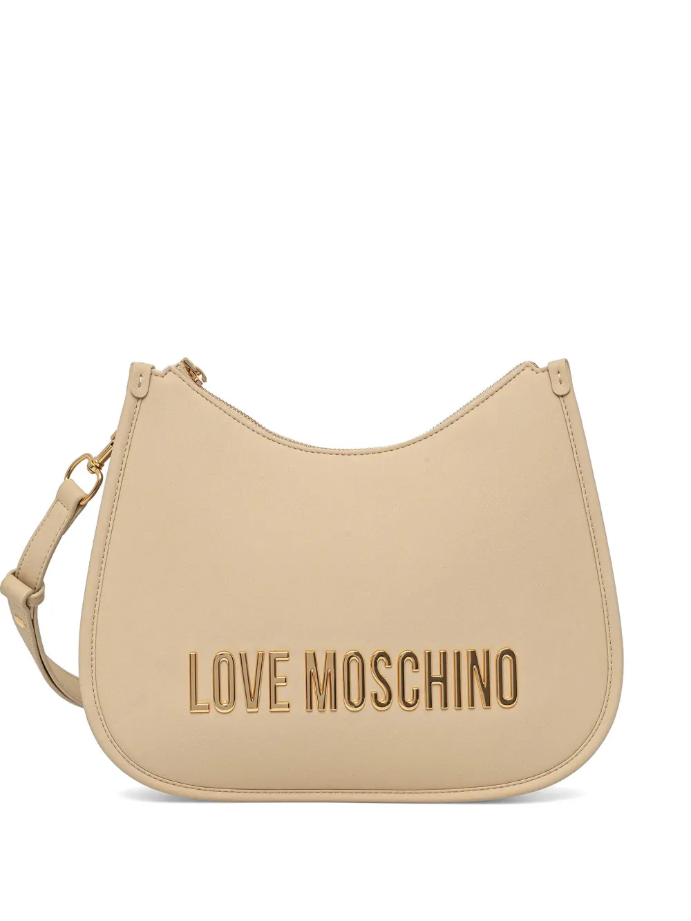 Love Moschino logo-lettering satchel - Toni neutri