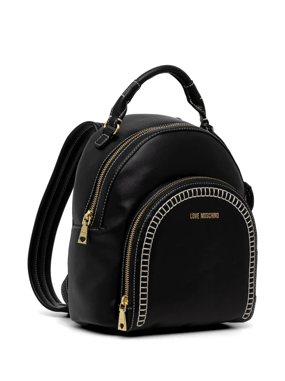 Love Moschino logo-detail Top Handle Backpack | Black | FARFETCH