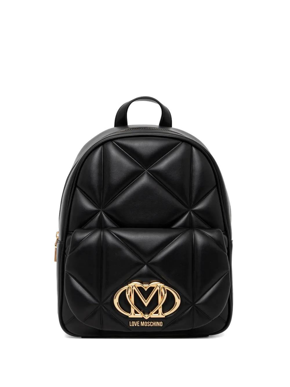 Love Moschino quilted logo-detail backpack - Nero