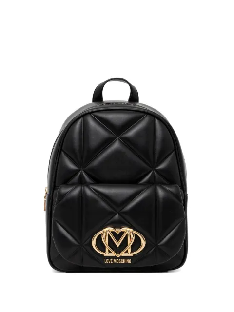 Love Moschino quilted logo-detail backpack