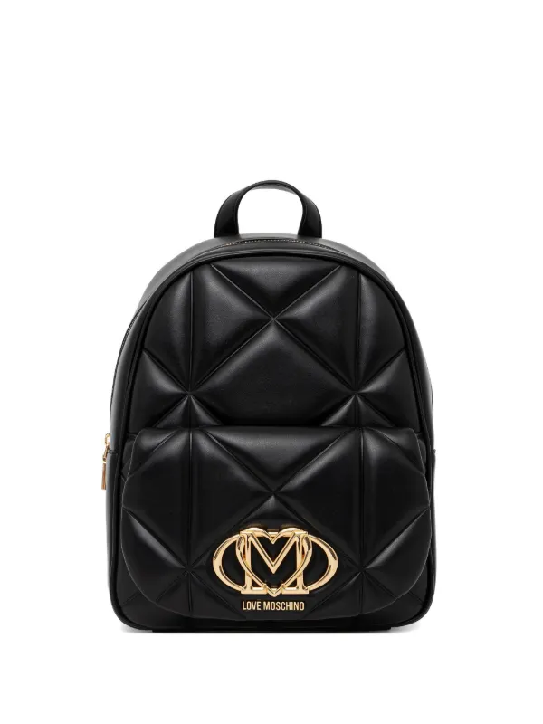 Love Moschino black quilted leather backpack - Authentic Love Moschino black quilted leather backpack - Authentic | eBay main image 3