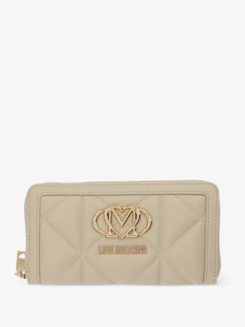 Love Moschino quilted logo-motif wallet