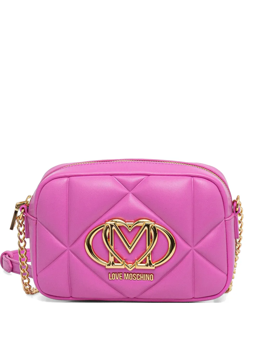 Love Moschino quilted logo-detail cross body bag - Rosa