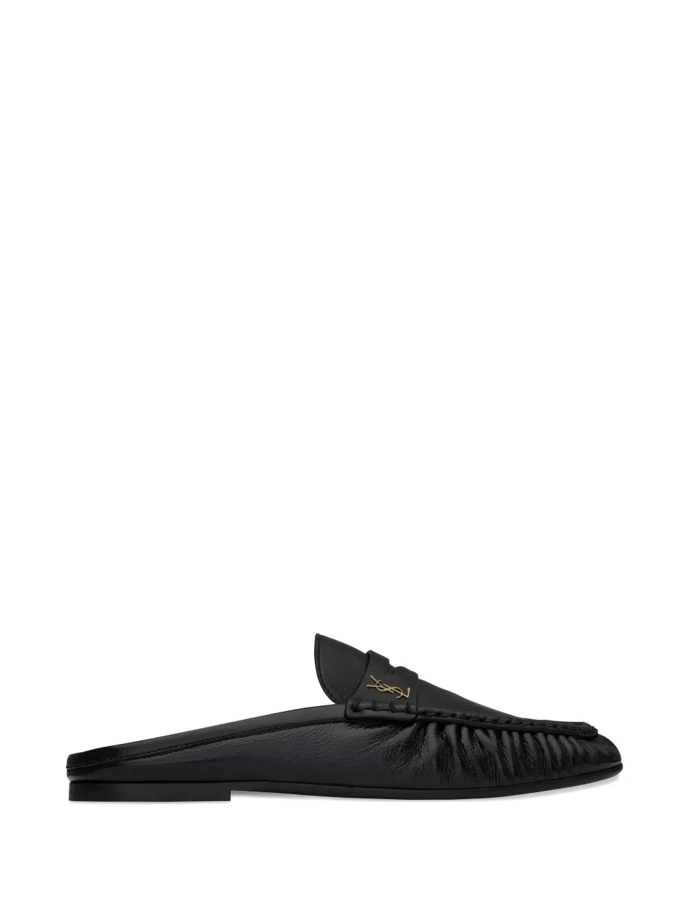 Saint Laurent Le Loafer Cassandre muiltjes Zwart