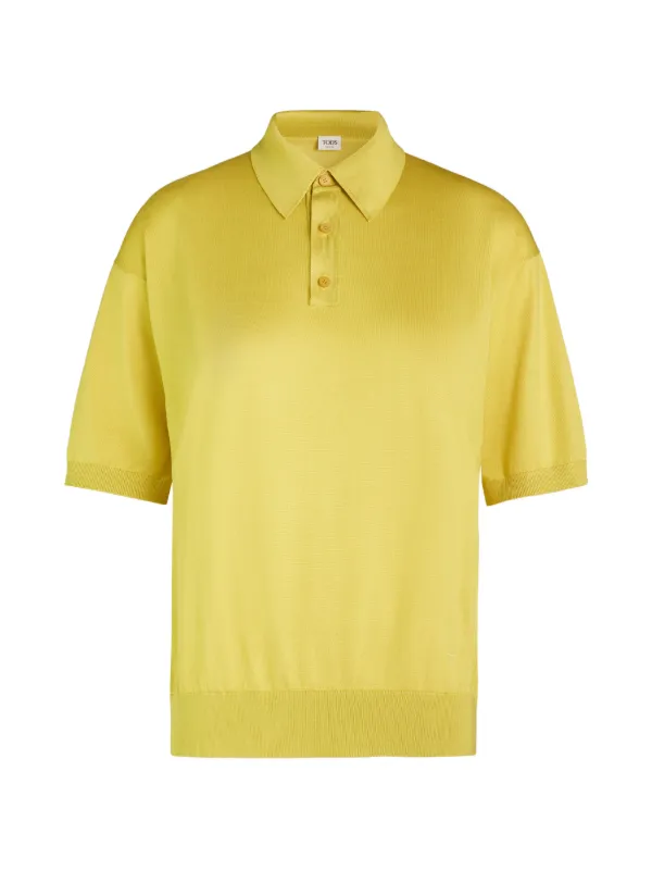 Tod's Button-fastening Polo Shirt in Yellow
