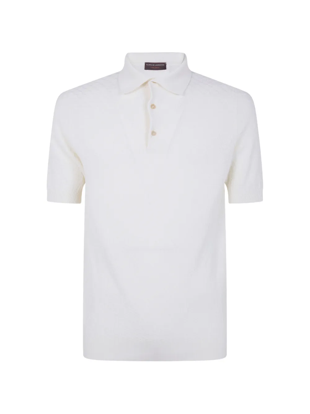 Filippo De Laurentiis textured short-sleeve polo shirt - Nude