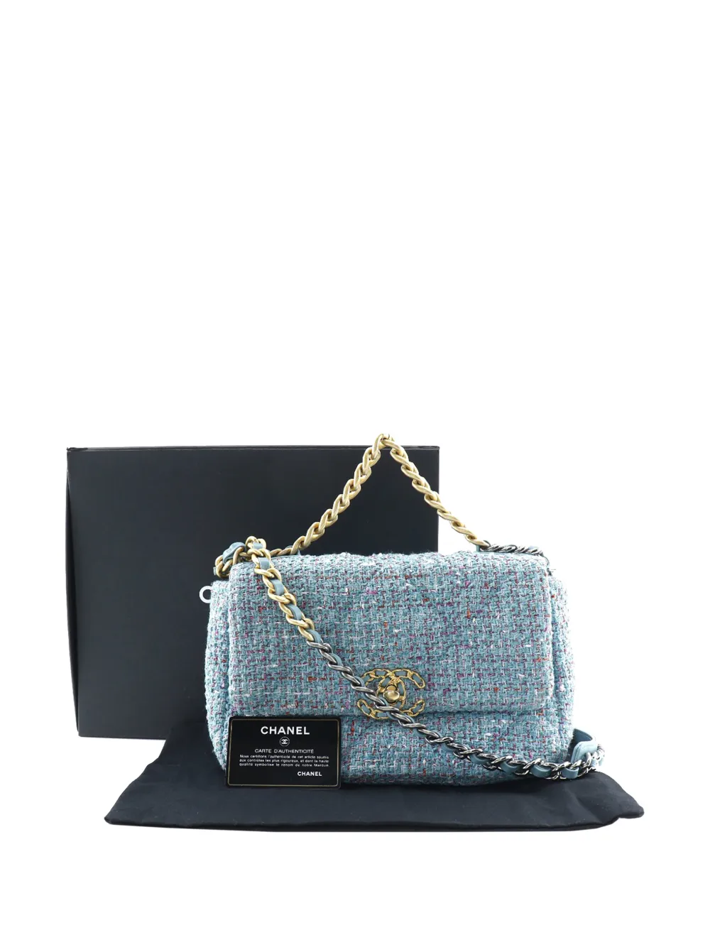 2021 Medium Tweed 19 Flap Satchel