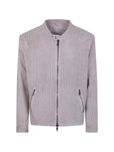 Giorgio Brato perforated zip jacket