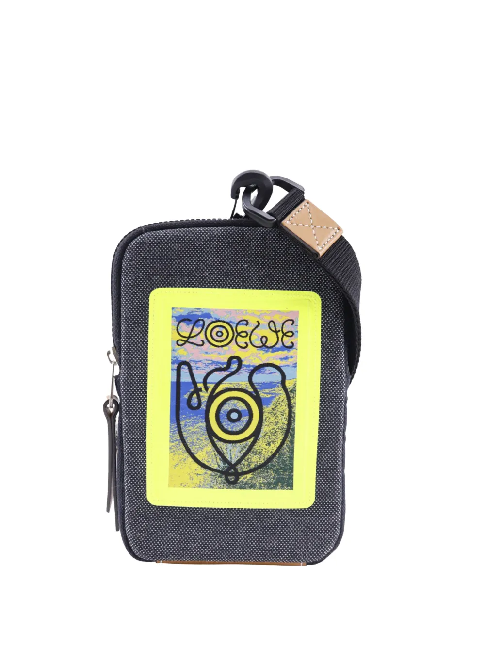 Loewe Pre-Owned 2010-2026 Canvas Eye Loewe Nature Neck Pouch crossbody bag - Grigio