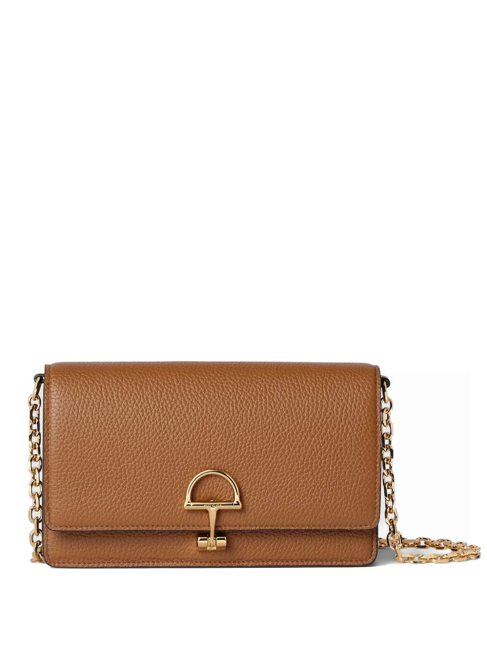 Gucci half-Horsebit removable-chain mini bag - Brown