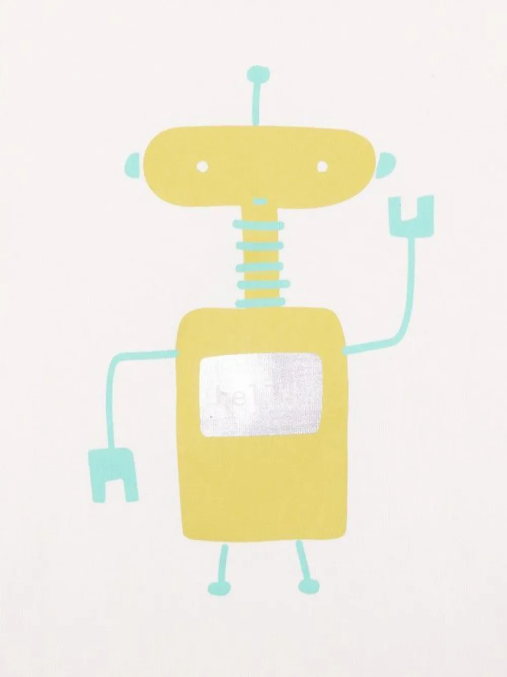  Knot Hello Robot T-shirt - Neutrals 