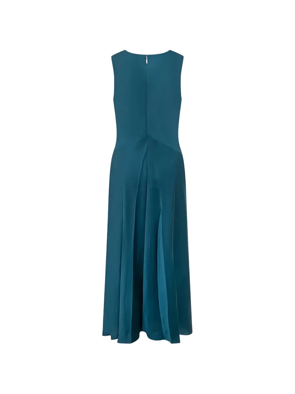  Michael Kors V-neck Satin Midi Dress - Blue 