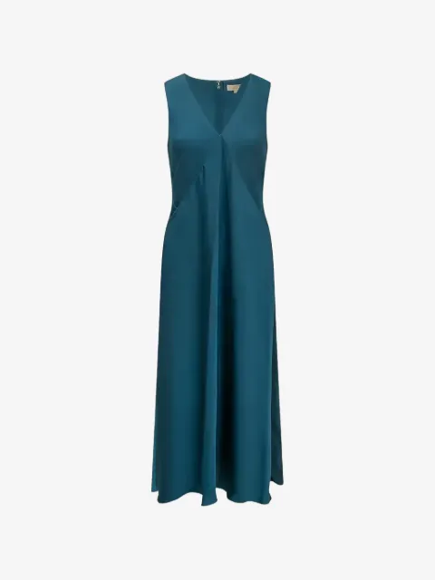 Michael Kors vestido midi con cuello en V