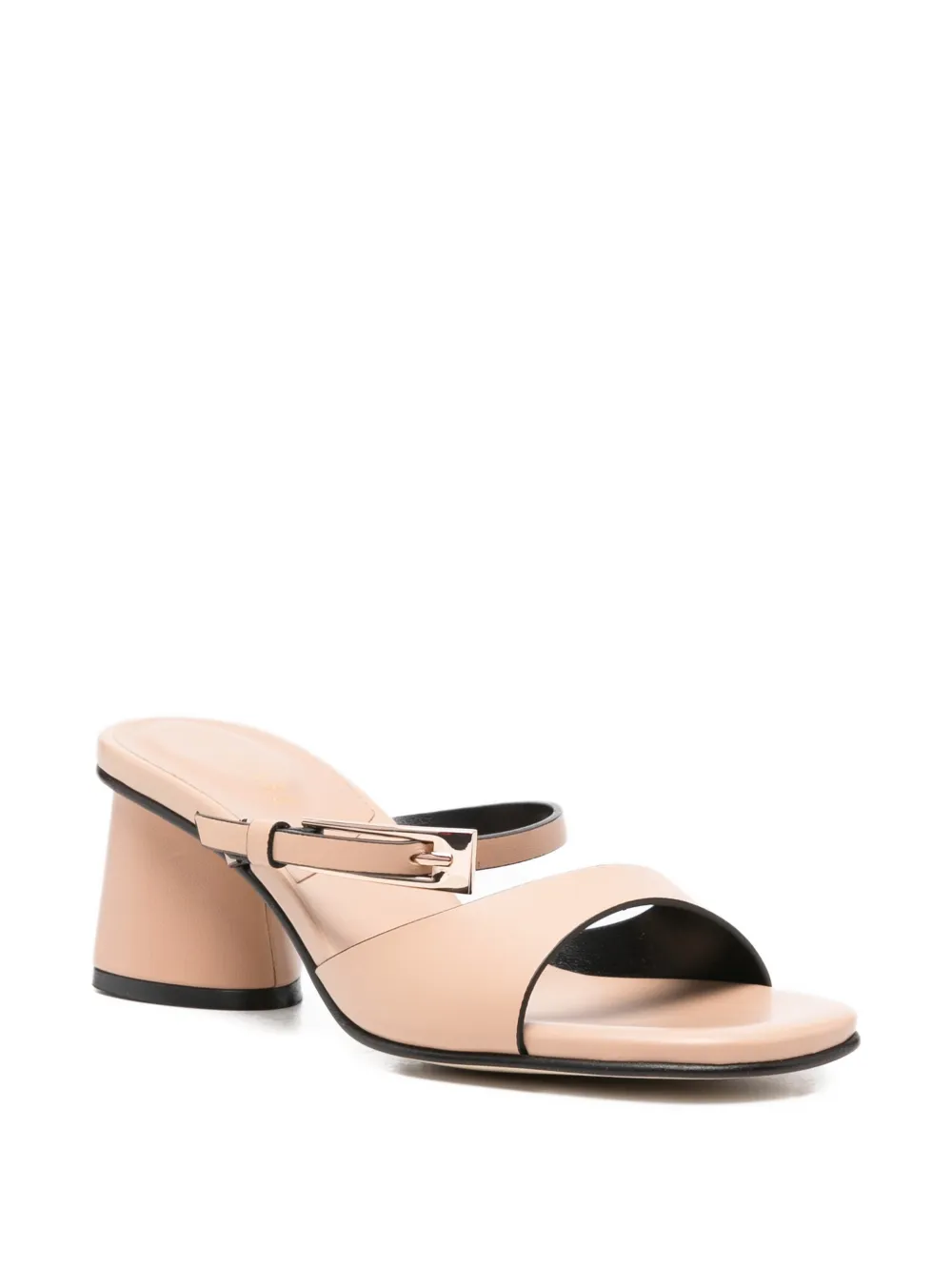  Donnarì Buckle-strap Leather Sandals - Neutrals 