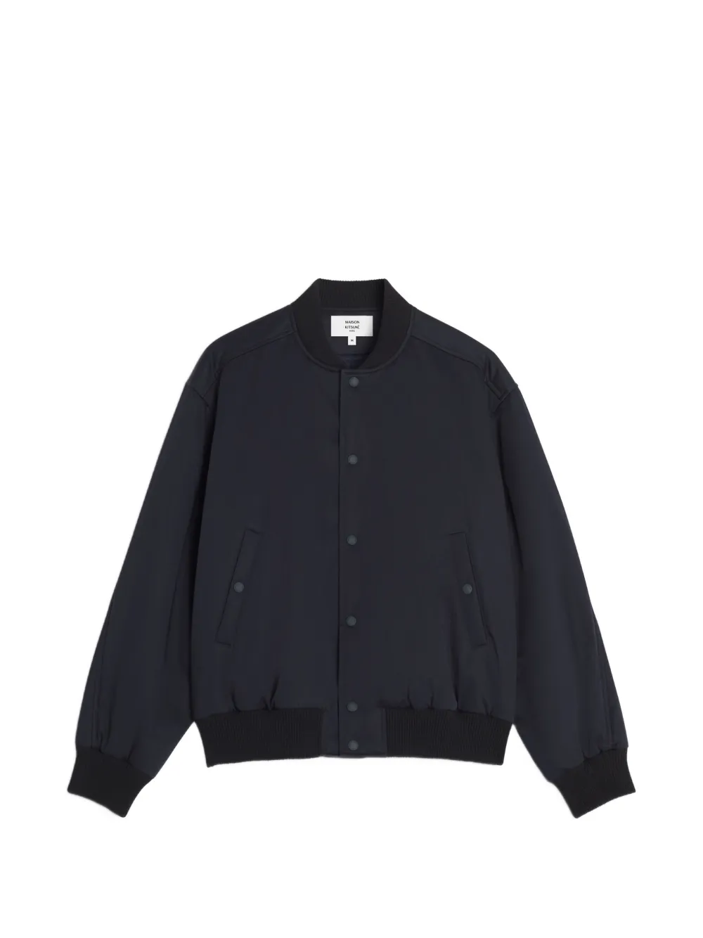 Maison Kitsuné light teddy bomber jacket - Blu