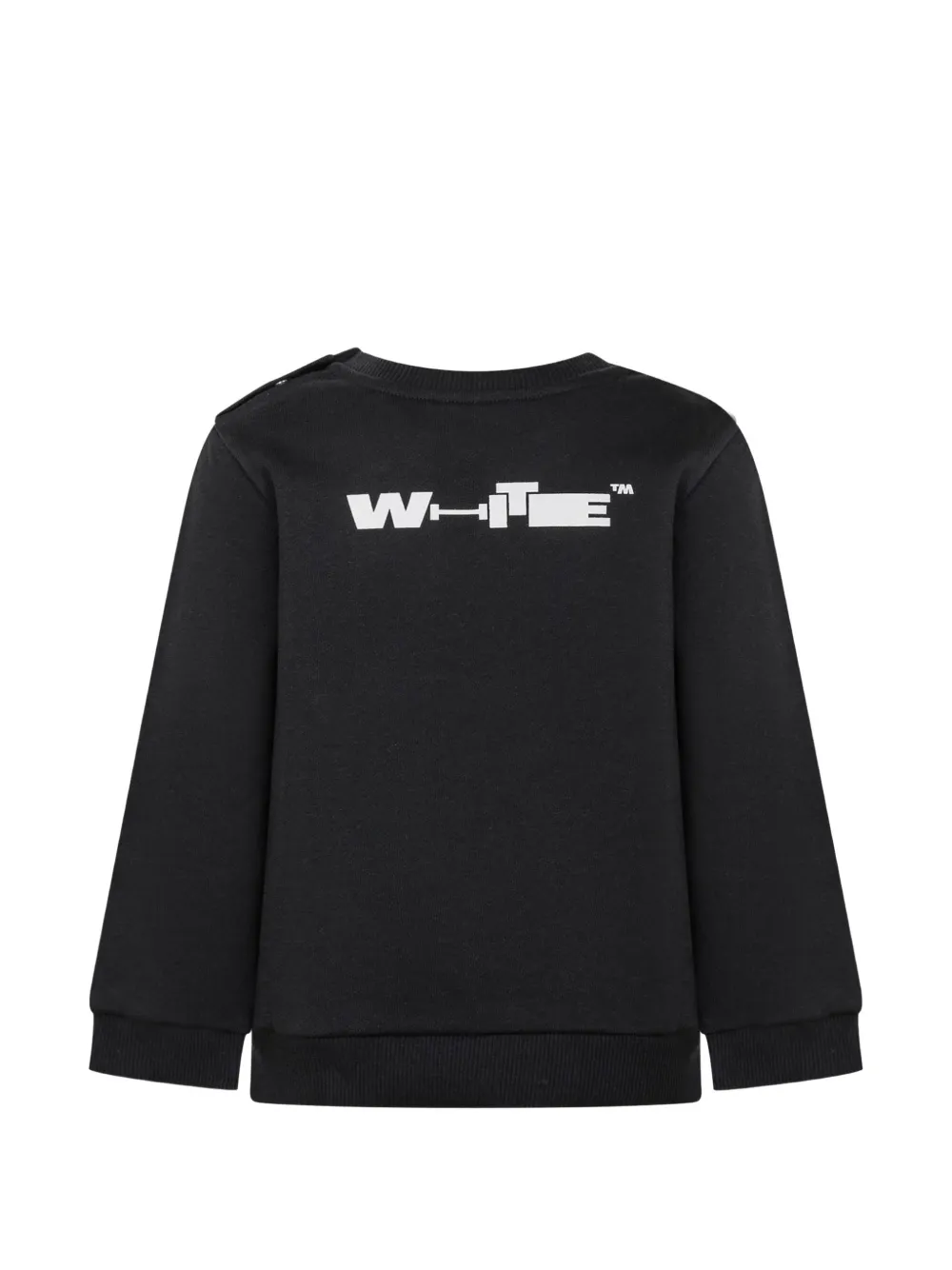 Off-White Kids T-shirt met ronde hals Zwart