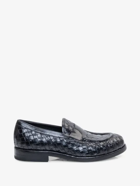 ducanero woven leather loafers