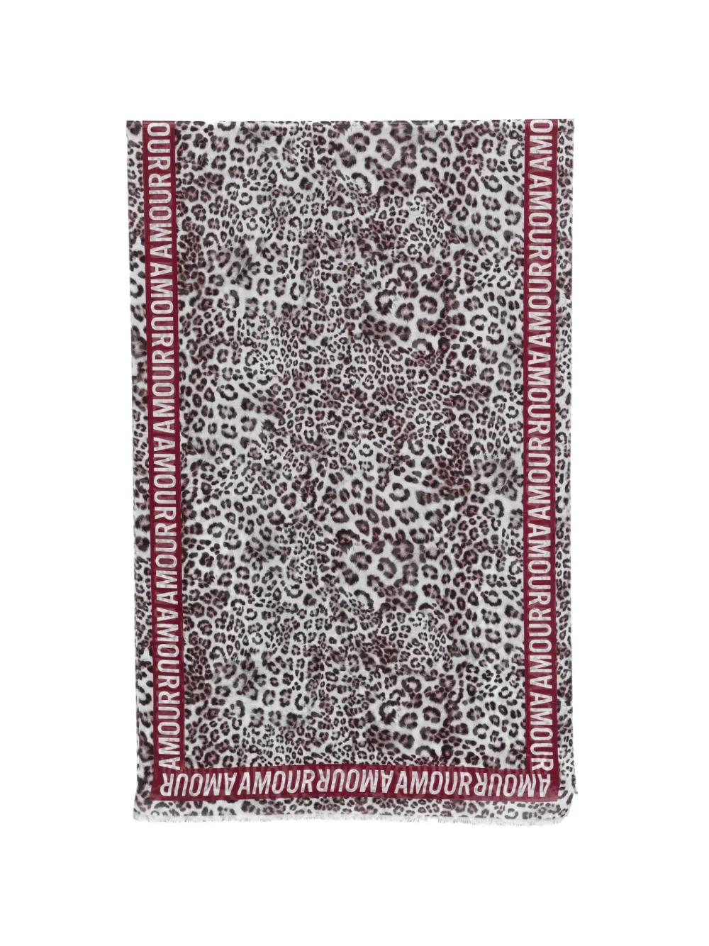 MARCCAIN animal-print scarf - Bianco