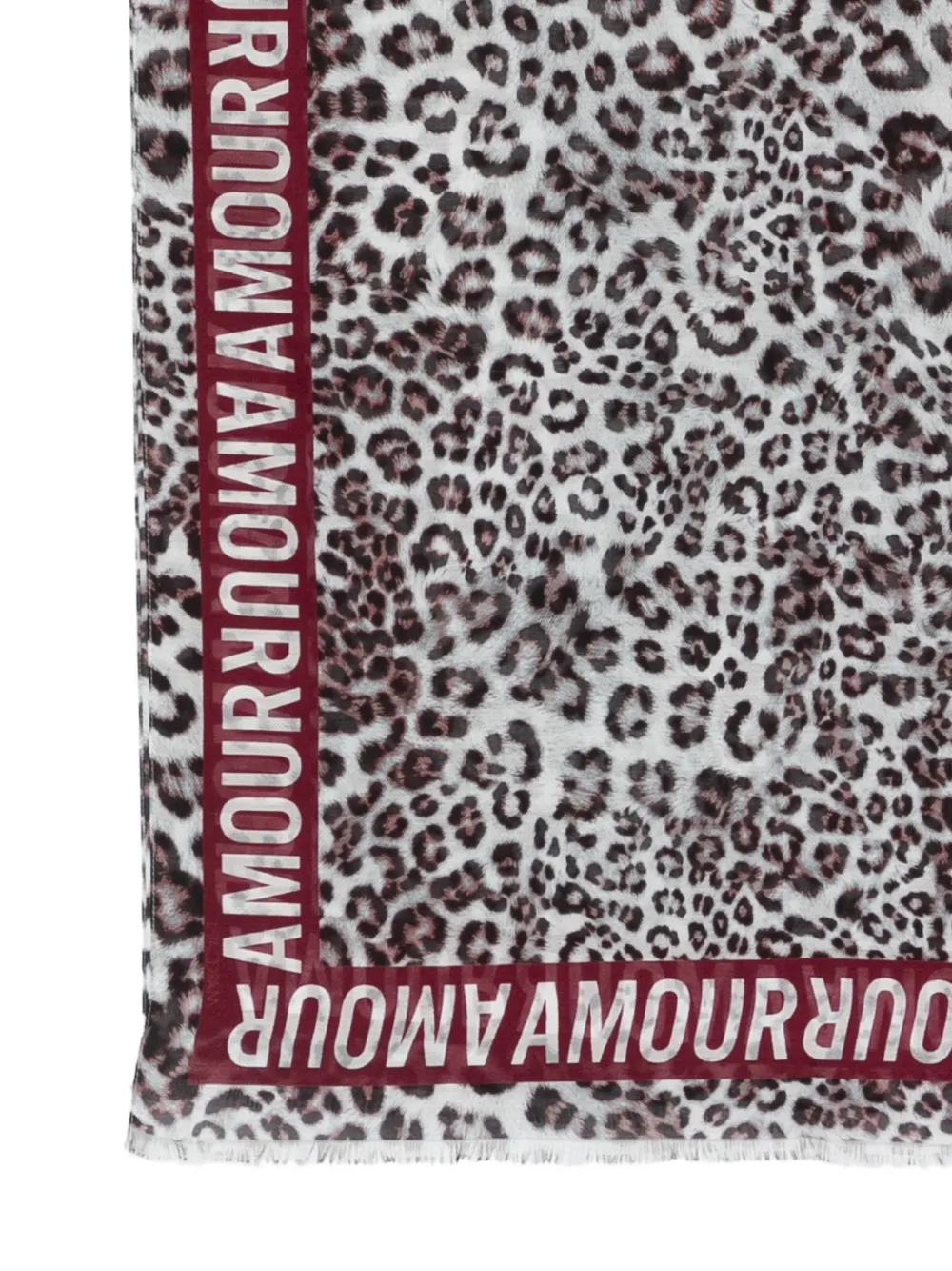  Marccain Bufanda Con Animal Print - Blanco 