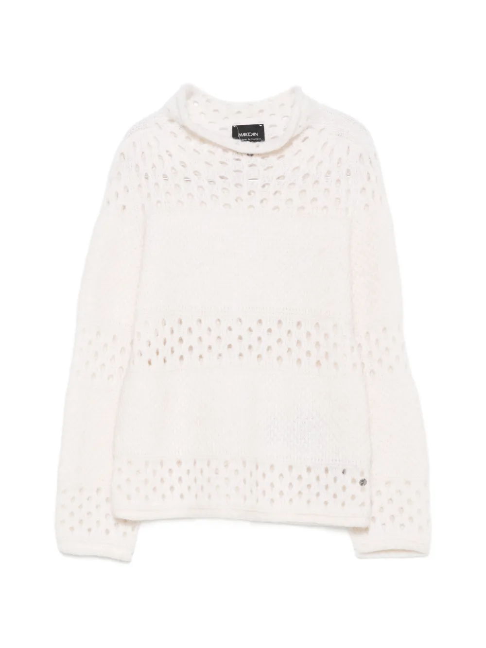 MARCCAIN openwork sweater - White