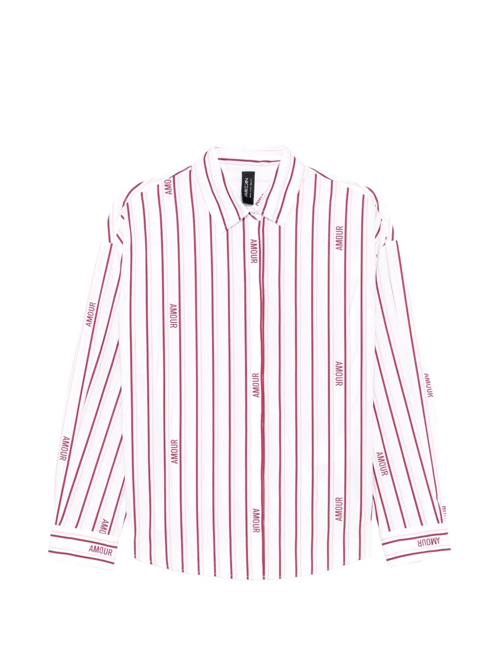 MARCCAIN Rethink Together striped shirt - Bianco
