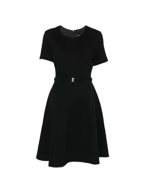 MARCCAIN belted textured mini dress