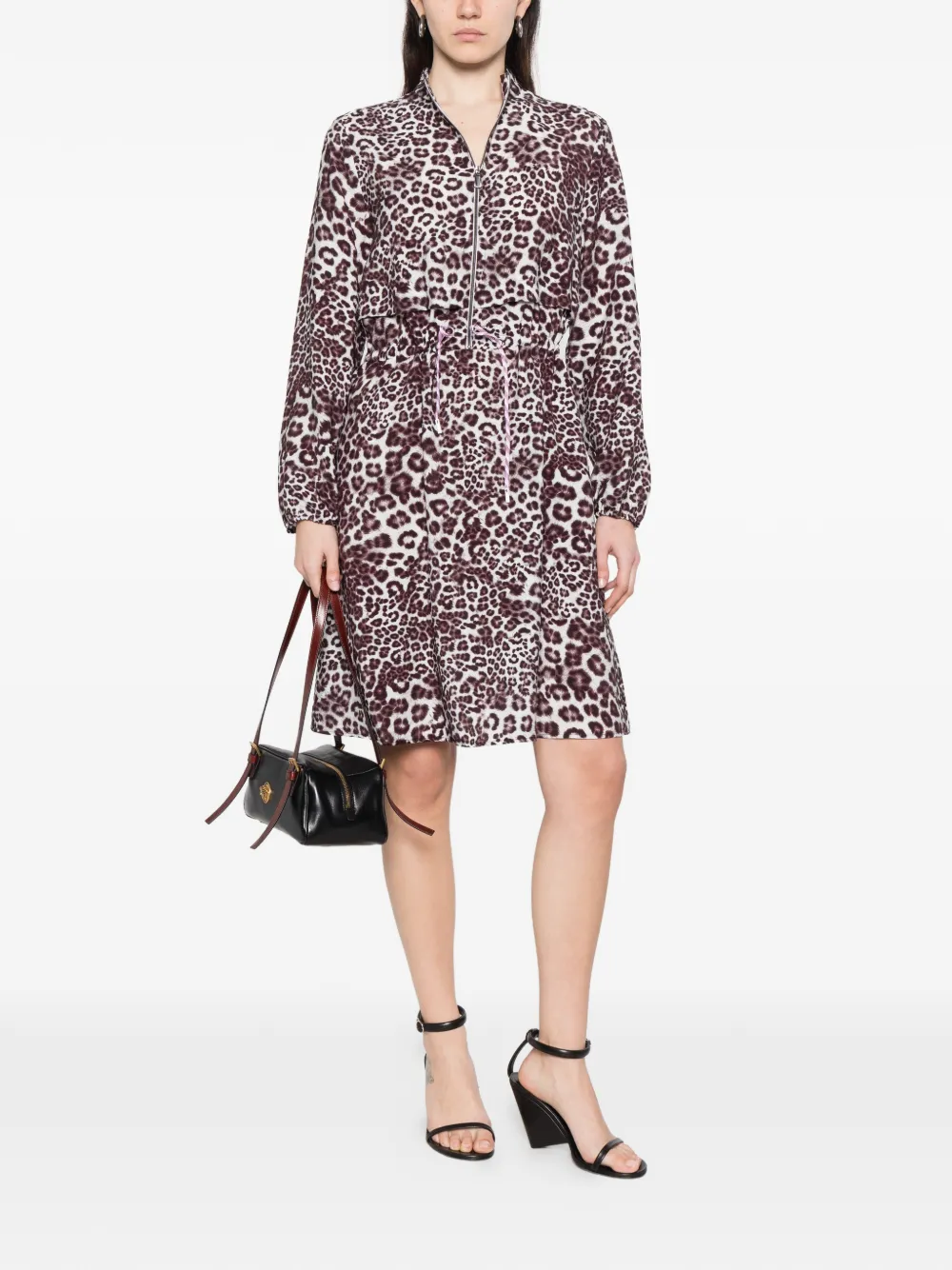 MARCCAIN Mini-jurk met dierenprint en rits Wit