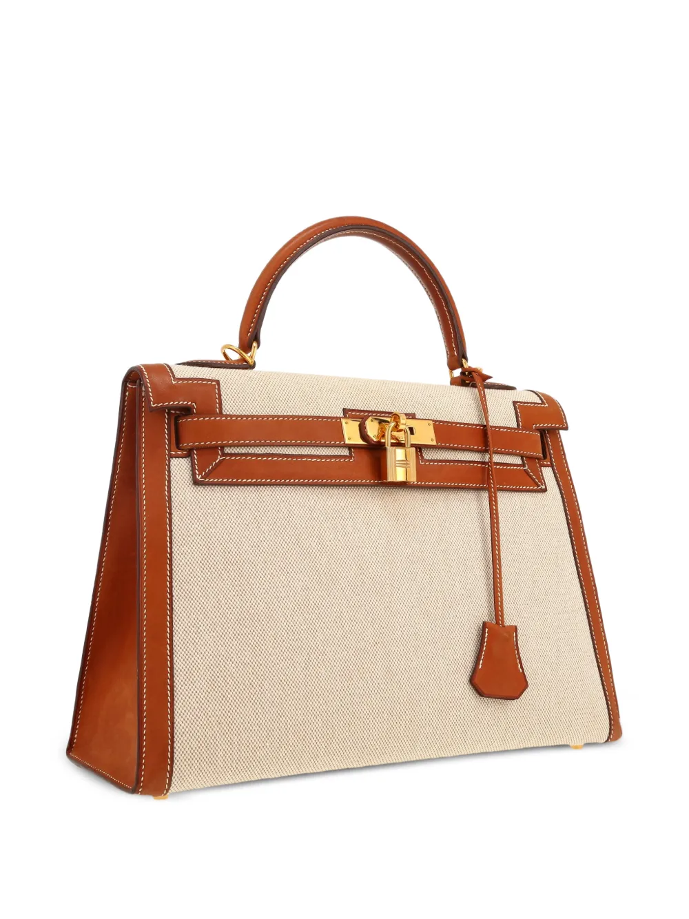 Hermès Pre-owned 2000 Kelly 32 Handbag in Neutrals, view 4