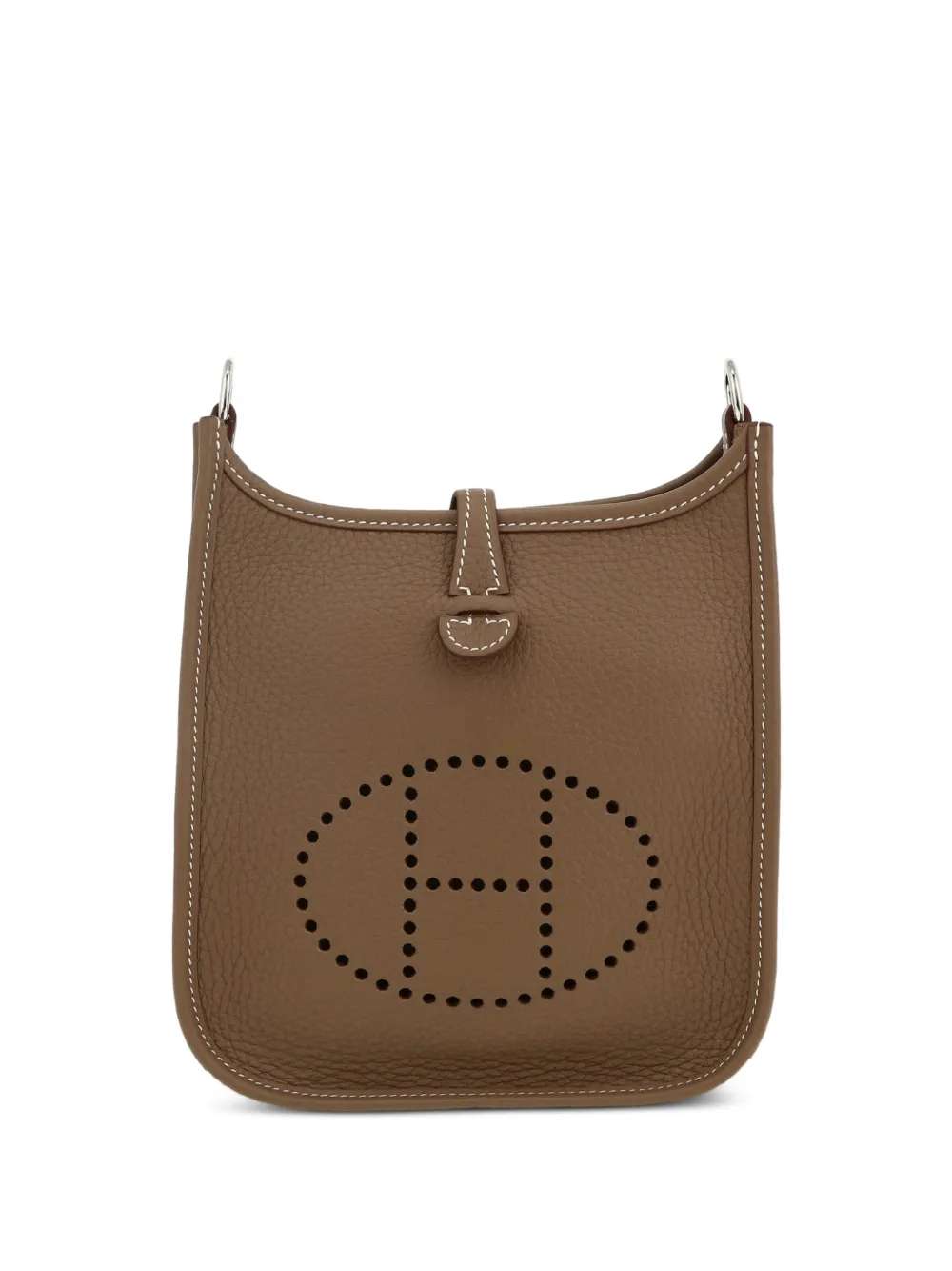 Hermès Pre-Owned 2024 Evelyne mini leather shoulder bag - Toni neutri