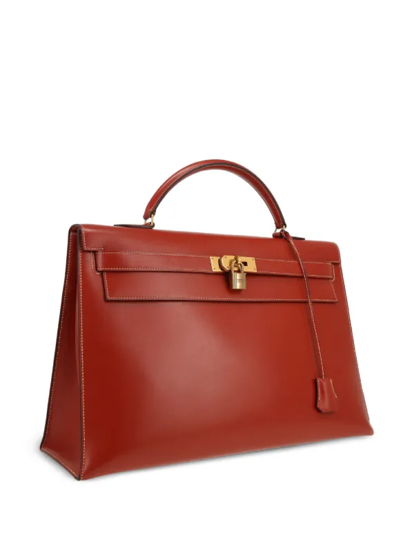 Hermès Pre-Owned 1988 ケリー 40 バッグ | レッド | FARFETCH JP