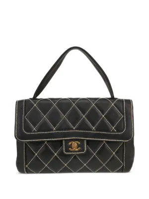 CHANEL Pre-Owned 2005 Wild Stitch Flap Handbag | Black | FARFETCH