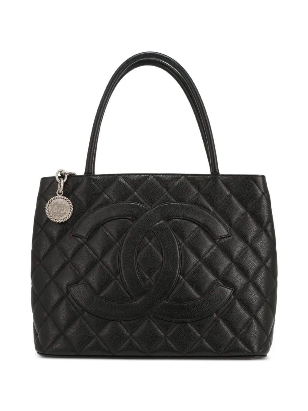 CHANEL Pre-Owned 2002 Medallion handbag - Nero