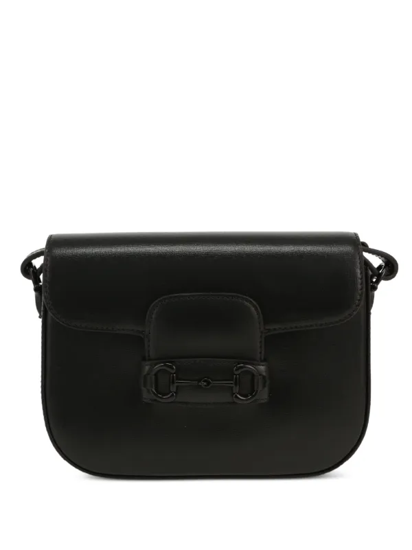 Gucci Pre-owned 2020s 1955 Horsebit Shoulder Bag in Black