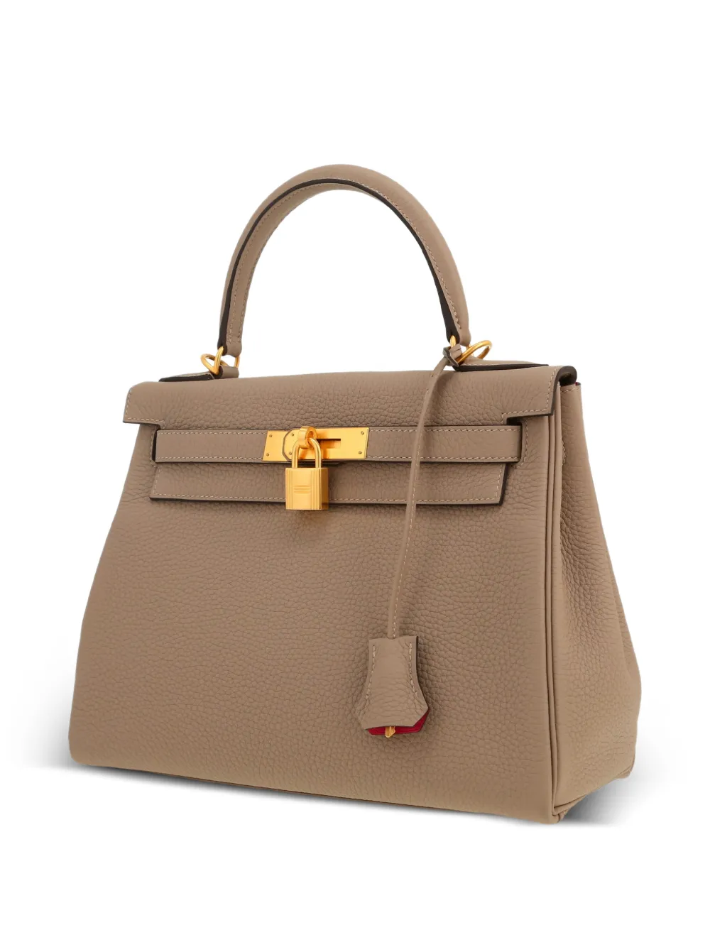  Hermès Pre-owned 2024 Kelly Top-handle Leather Handbag - Neutrals 