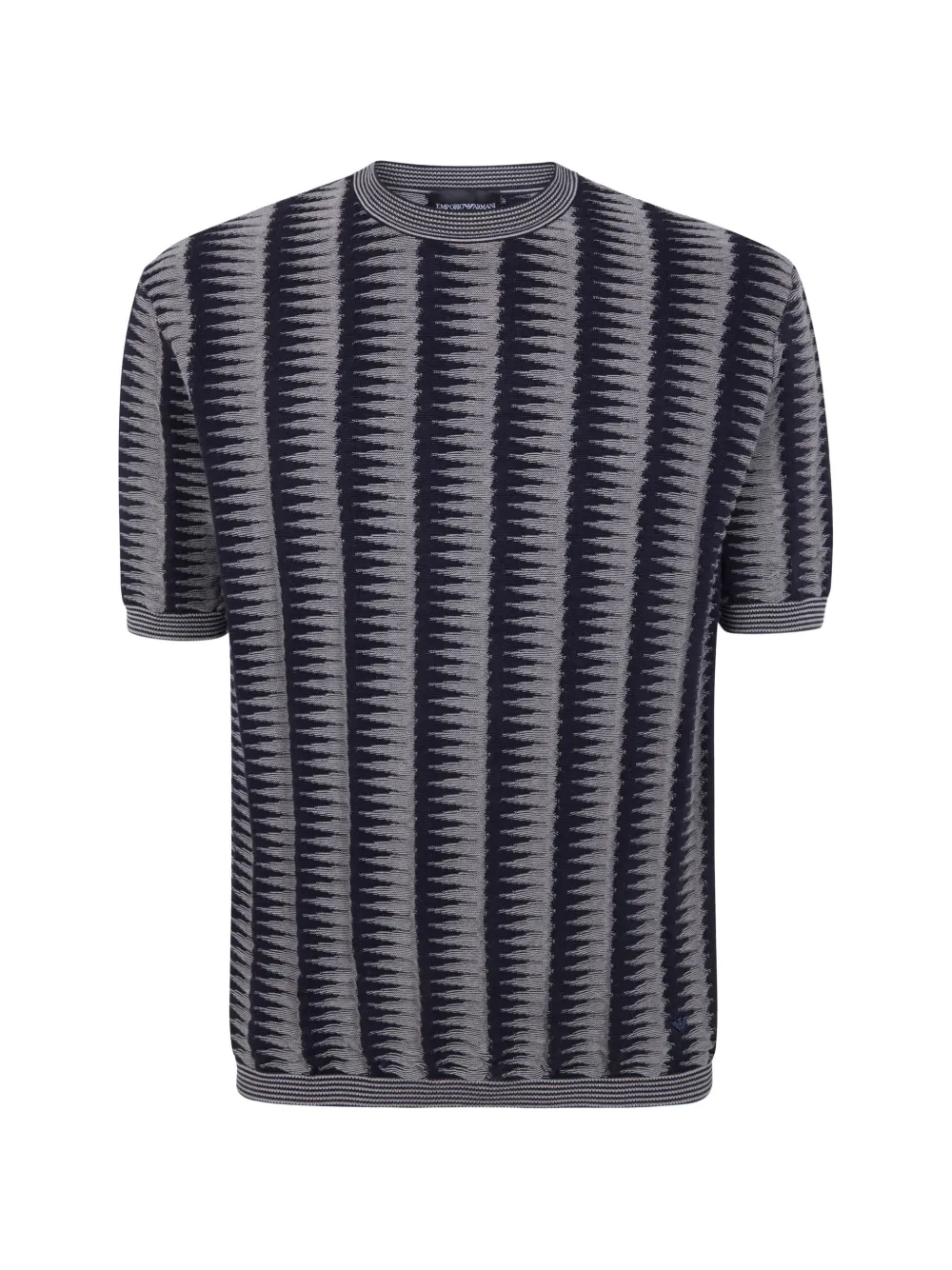 Emporio Armani patterned T-shirt - Blu