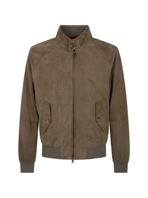 Baracuta suede bomber jacket
