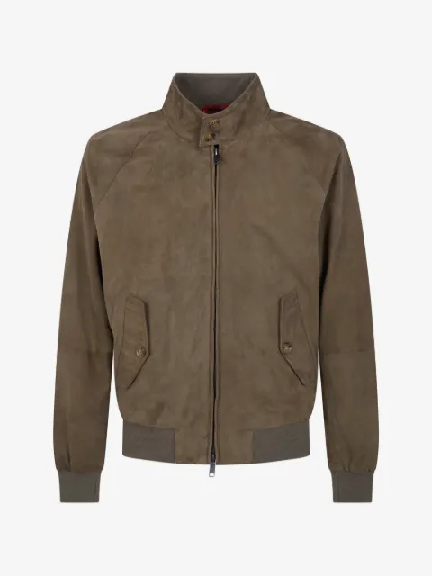 Baracuta chamarra bomber de gamuza
