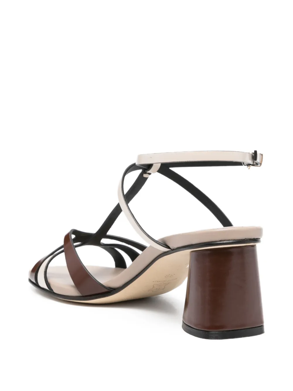  Donnarì Strappy Leather Sandals - Brown 