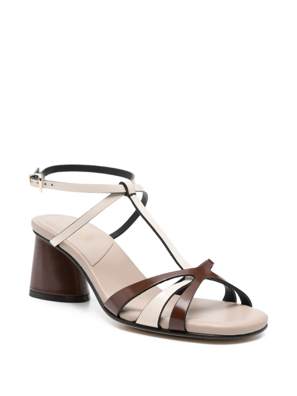  Donnarì Strappy Leather Sandals - Brown 
