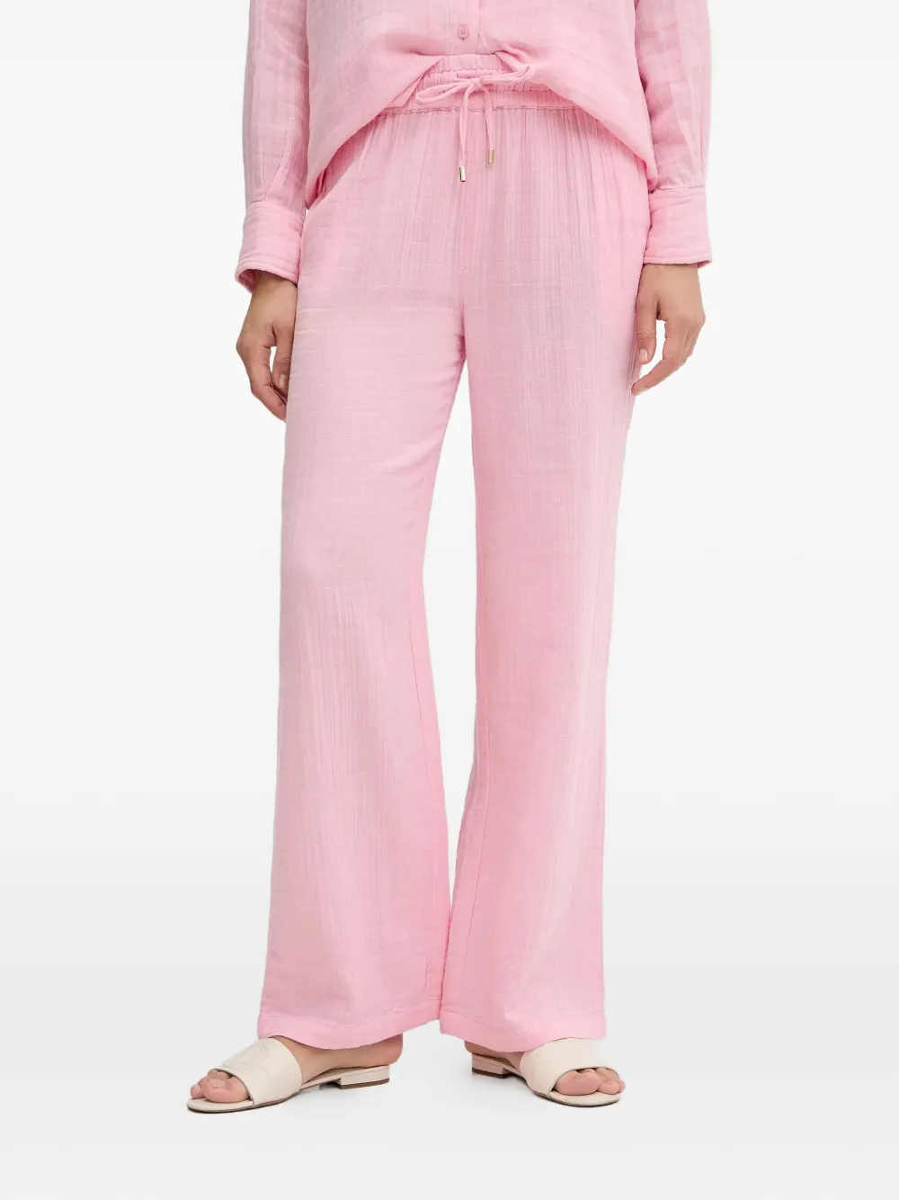 Melissa Odabash Krissy Drawstring Trousers In Pink