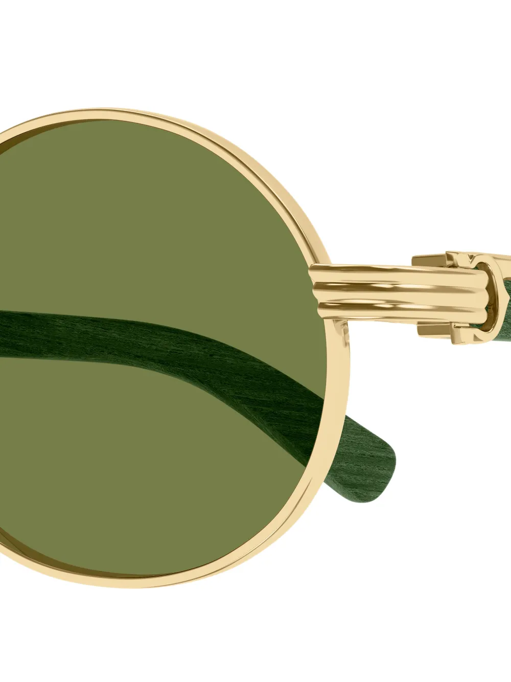 Cartier Eyewear Zonnebril met rond montuur Goud