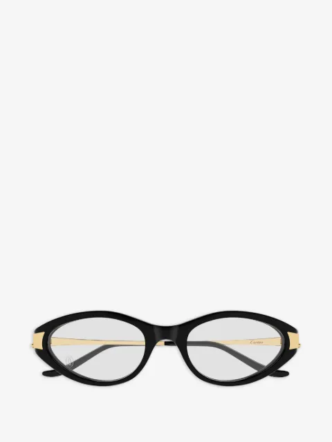 Cartier Eyewear lentes con armazón ovalada
