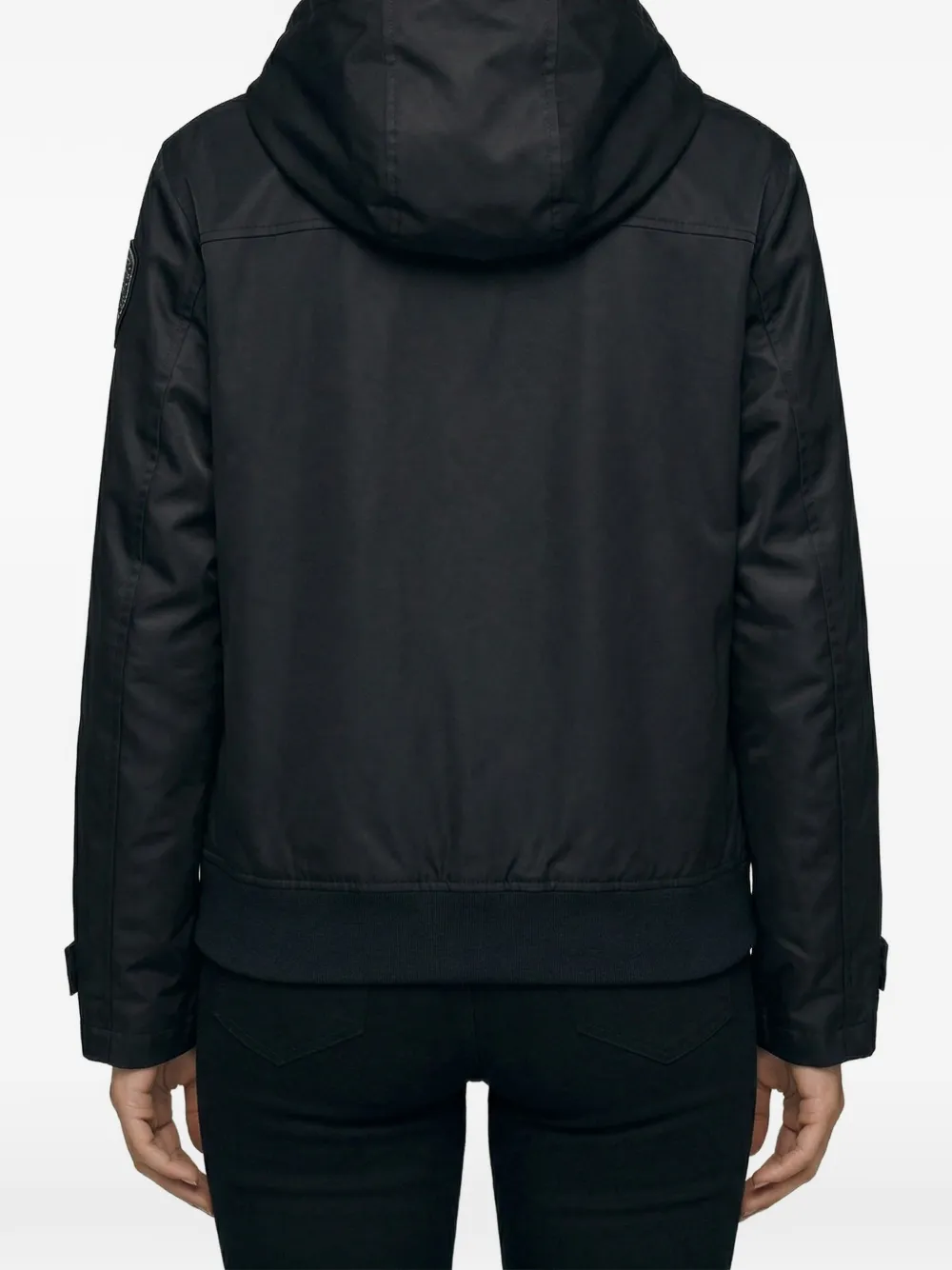  Blauer Marcella Hooded Button Jacket - Black 
