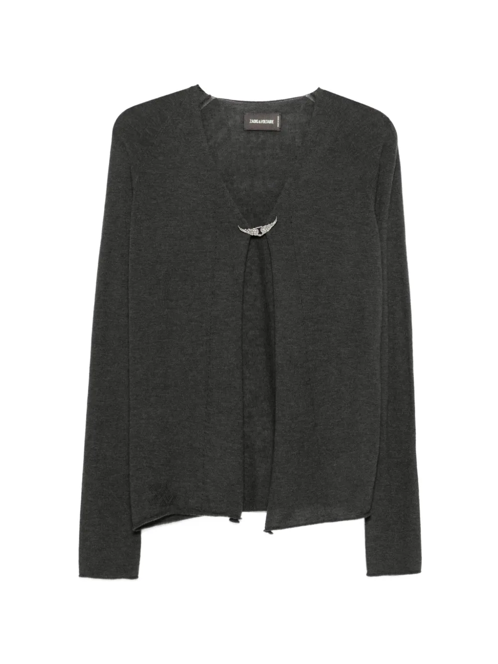 Zadig&Voltaire wings-appliqué cardigan - Grigio