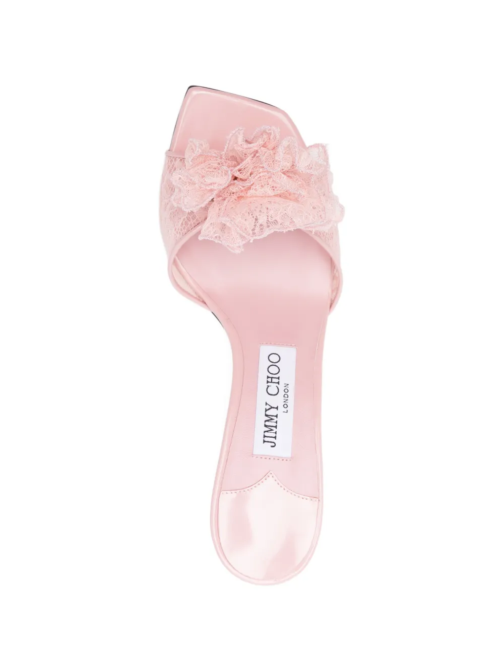 Jimmy Choo Skye Corsage sandalen met kant Roze