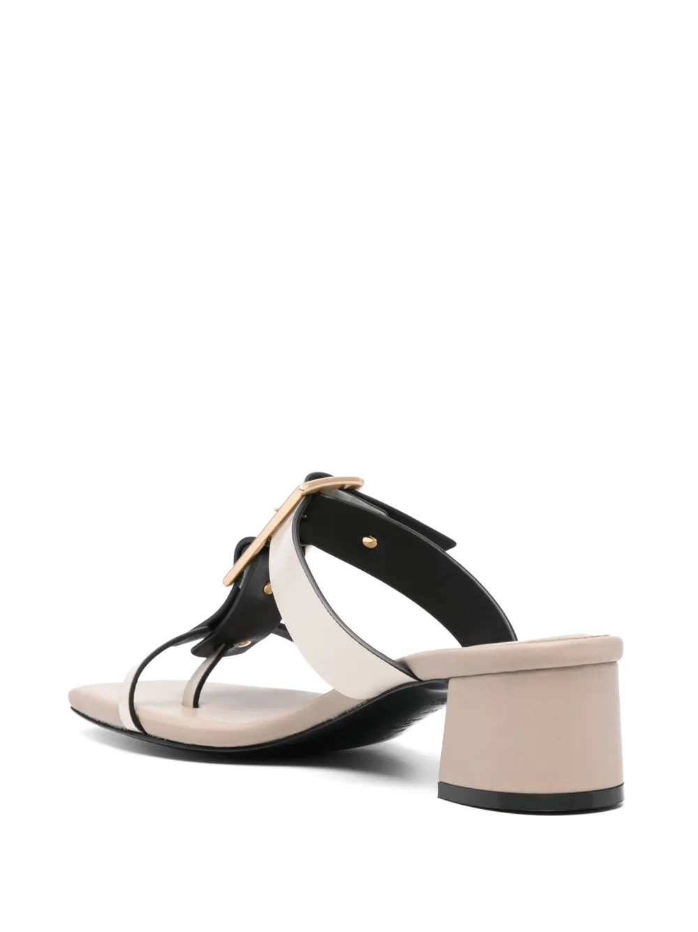  Donnarì Beige Leather Sandals - Neutrals 