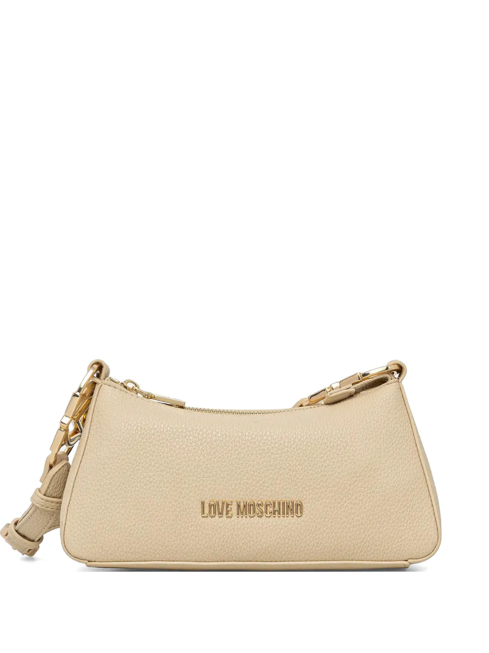 Love Moschino logo-plaque shoulder bag - Toni neutri