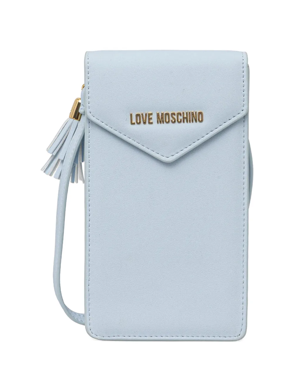 Love Moschino tassel-detail phone bag - Blu