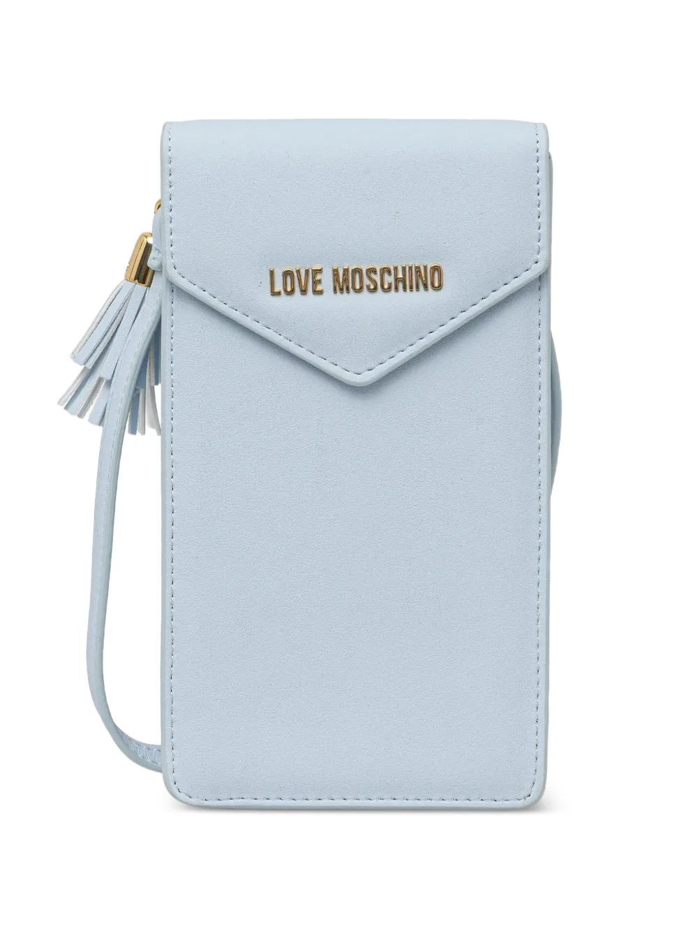 Love Moschino tassel-detail phone bag - Blu